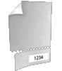 Eintrittskarte DIN A7 perforiert & 1 x nummeriert 4/4 farbig mit beidseitig partieller UV-Lackierung