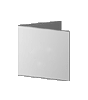 Trauerkarte Quadrat 105 x 105 mm 4-seiter 4/4 farbig mit beidseitig partieller Glitzer-Lackierung