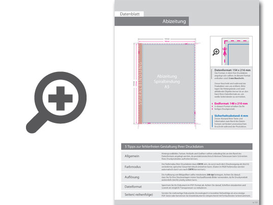 Product Bild abizeitung_mit_metall-spiralbindung__endformat_din_a5__8-seitig