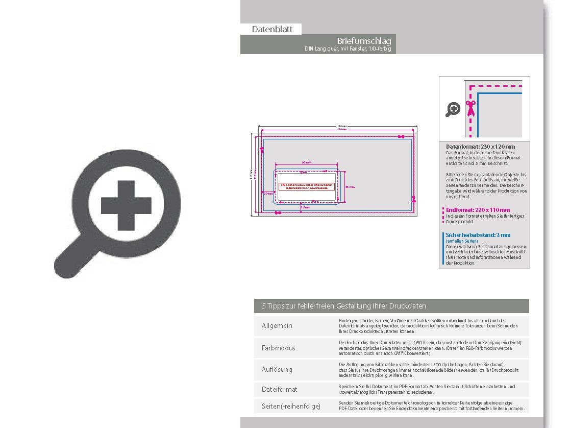 Product Bild briefumschlag_din_lang_quer__haftklebend_mit_fenster__einseitig_1_0_schwarz-_wei___bedruckt