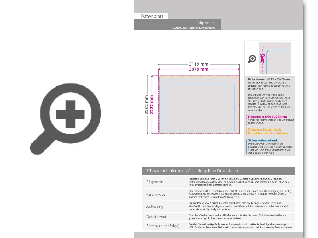 Product Bild r__ckwand_f__r_faltzelt_faltpavillon_300_x_300_cm__au__en_einseitig_bedruckt