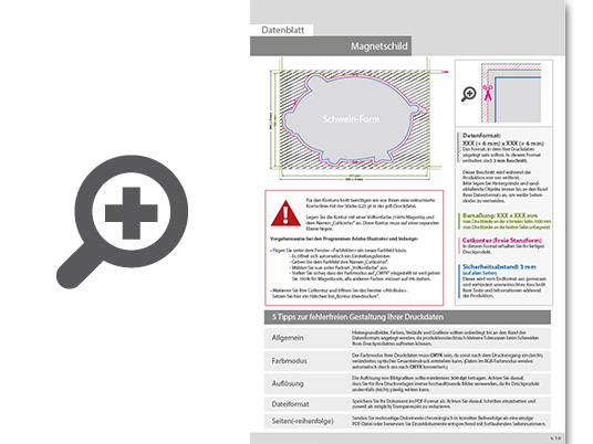 Product Bild hochwertiges_magnetschild_in_schwein-form