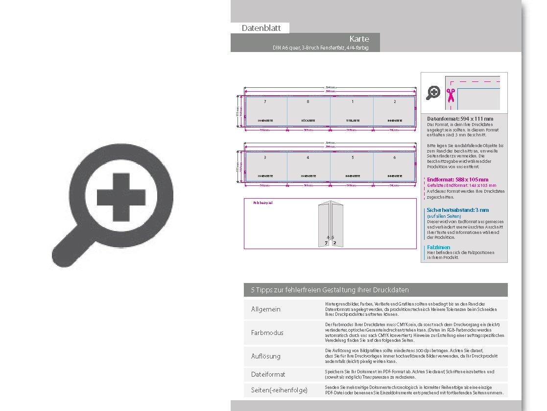 Product Bild trauerkarte__gefalzt_auf_din_a6_quer__vertikaler_3-bruch_fensterfalz__8-seitig