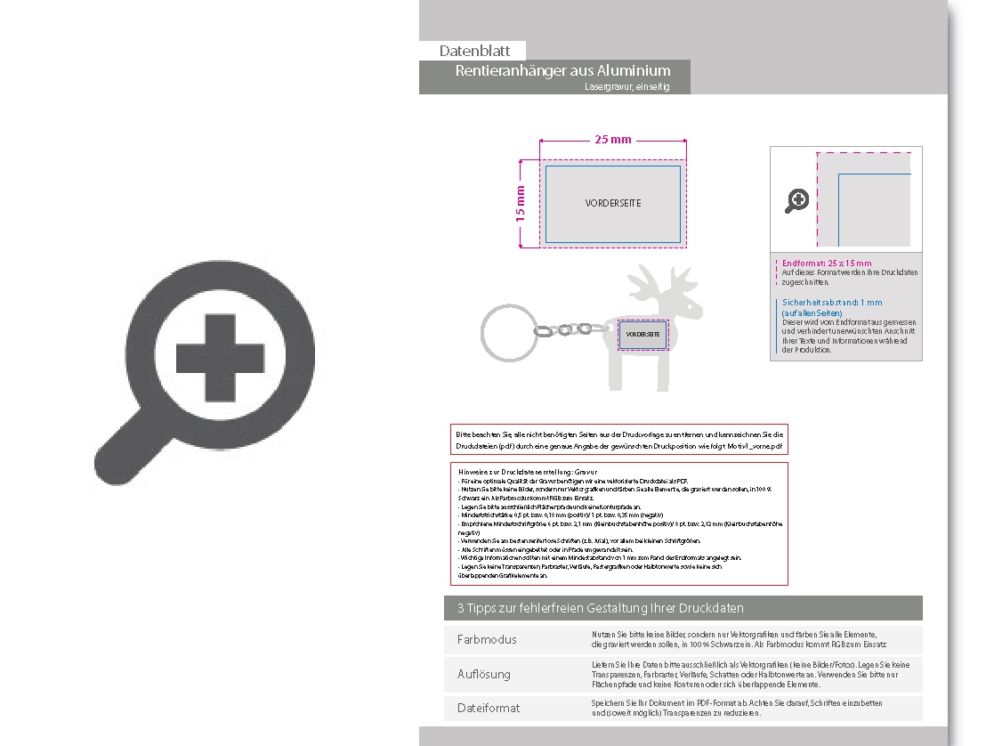 Product Bild rentieranh__nger_aus_aluminium