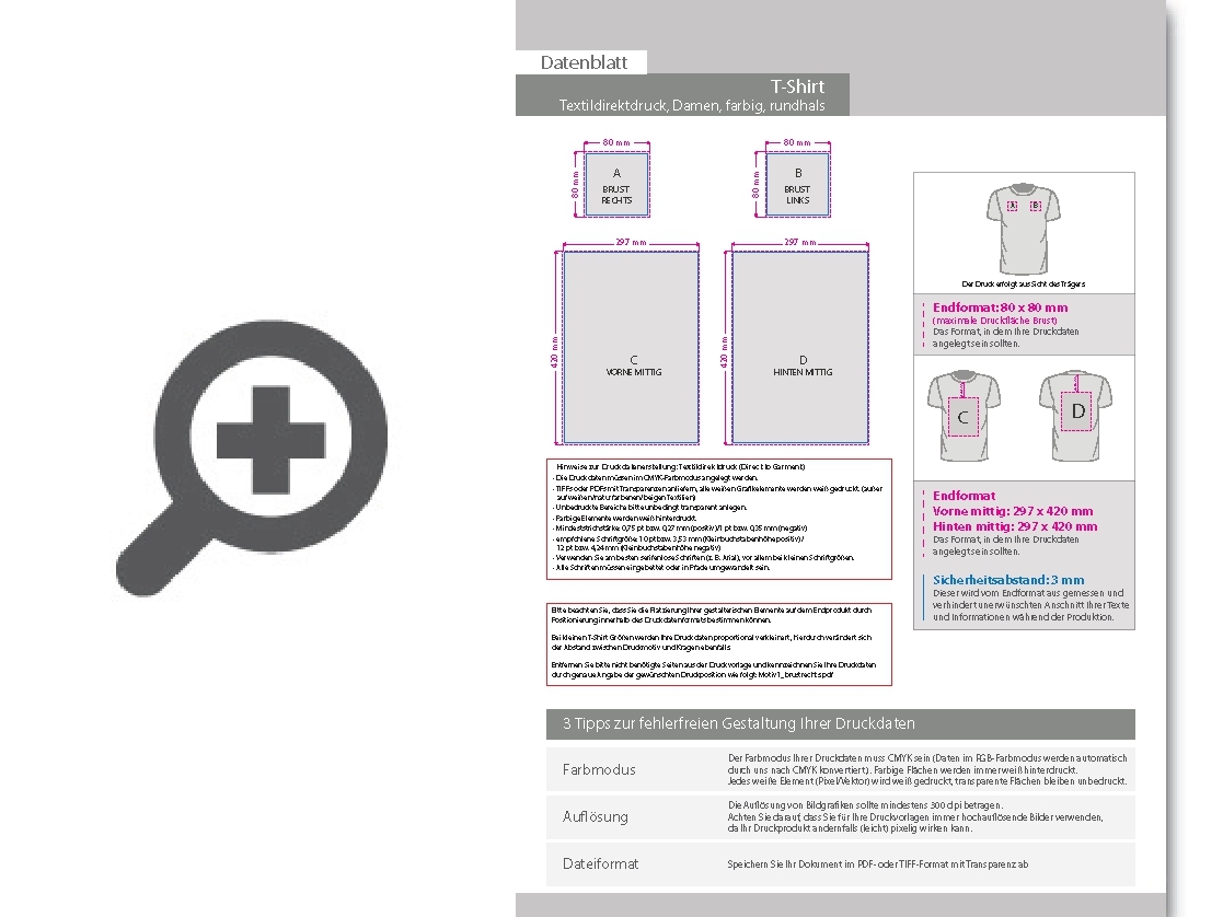 Product Bild t-shirt_damen_farbig__budget_-_fruit_of_the_loom__mit_zwei_druckpositionen_(vorne_&_hinten)
